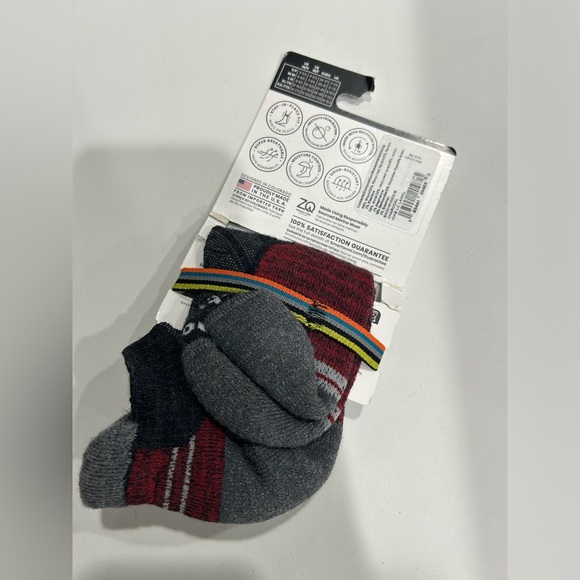 Smartwool Women's Hike Light Cushion Unisex Low Ankle Socks Charcoal NWT - Picture 4 of 6